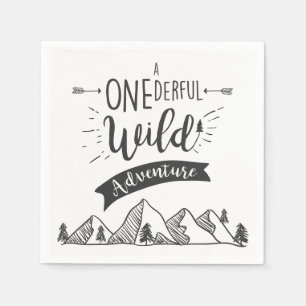 アオンダーフルワイルドアドベンチャー紙ナプキンズ少年 スタンダードカクテルナプキン