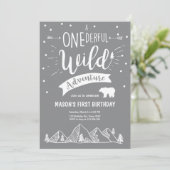 アオンダーフルワイルドアドベンチャー誕生日招待状ボーイ 招待状 (スタンド正面)