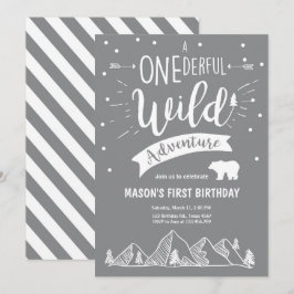 アオンダーフルワイルドアドベンチャー誕生日招待状ボーイ 招待状