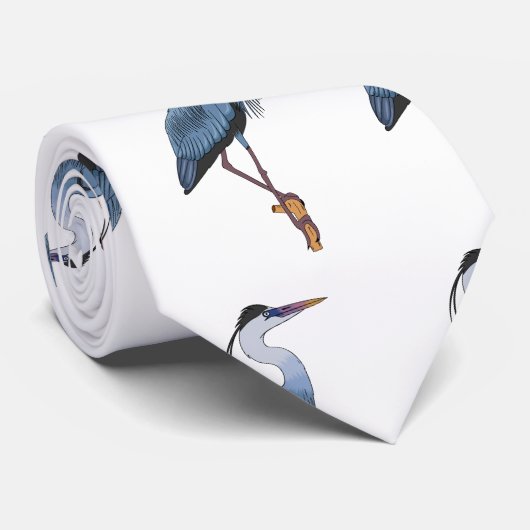 アオ素晴らしサギの漫画イラストレーション ネクタイ (ロール)