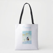 アオ素晴らしサギ トートバッグ (正面)