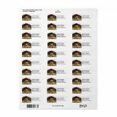 アカアシガメ頭 ラベル (フルシート)