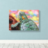 アカアシガメ キャンバスプリント (インサイチュ (ウッドフロア))