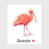 アカアシシギシロチョウ 熱帯の鳥 自然 野生生物 シール (シート)