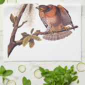 アカアシタカの猛禽 キッチンタオル (折り畳み)