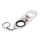 アカアシタカの猛禽 キーホルダー栓抜き (正面アングル)