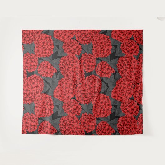 アカアジサイ タペストリー (正面(横))