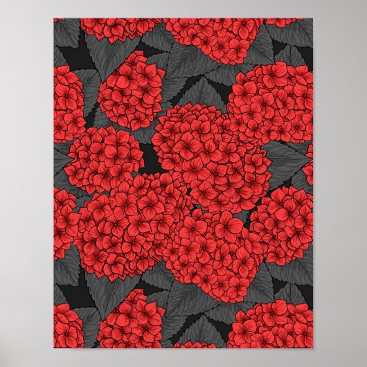 アカアジサイ ポスター (正面)