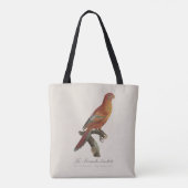 アカインコまたはEos Bornea, Trichoglossus borneus トートバッグ (裏面)