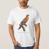 アカインコまたはEos Bornea, Trichoglossus borneus Tシャツ (正面)