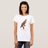 アカインコまたはEos Bornea、Trichoglossus borneus Tシャツ (正面フル)