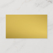 アカイ澄んパープルバイオレットホワイト文字金ゴールドモノグラム 名刺 (裏面)