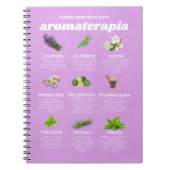 アカイ目アロマテラピアエスパニョールラバンダ ノートブック (正面)