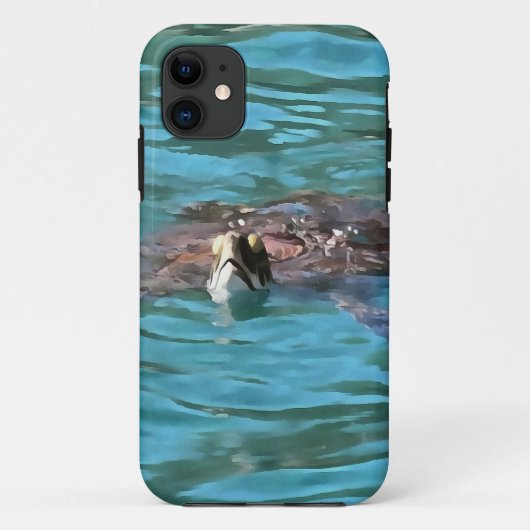 アカウウミガメ野生生物芸術 Case-Mate iPhoneケース (裏面)