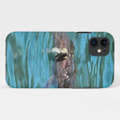 アカウウミガメ野生生物芸術 Case-Mate iPhoneケース (裏面(横))