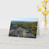 アカウディアのキャデラック山の上の朝 カード (黄色い花)