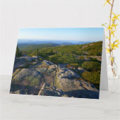 アカウディアのキャデラック山の上の朝 カード (黄色い花)