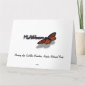 アカウディアのキャデラック山の上の朝 カード (裏面)