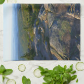 アカウディアのキャデラック山の上の朝 キッチンタオル (折り畳み)