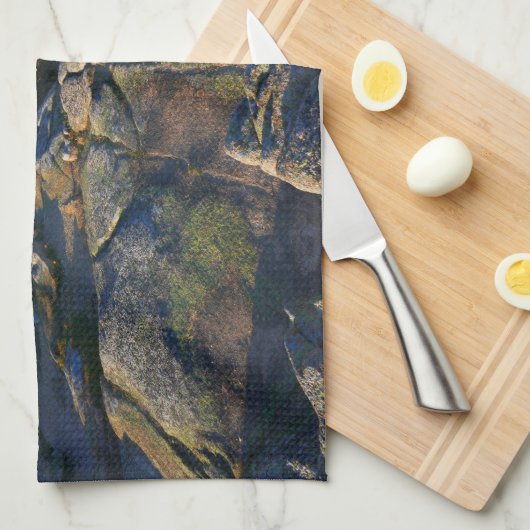 アカウディアのキャデラック山の上の朝 キッチンタオル (四つ折り)