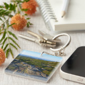 アカウディアのキャデラック山の上の朝 キーホルダー (正面右)