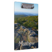 アカウディアのキャデラック山の上の朝 クリップボード (右)