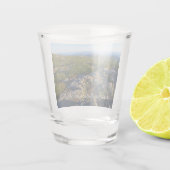 アカウディアのキャデラック山の上の朝 ショットグラス (裏面)