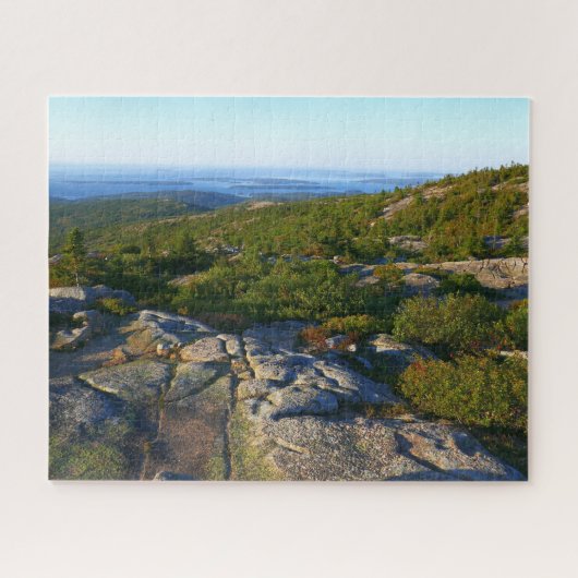 アカウディアのキャデラック山の上の朝 ジグソーパズル (横)