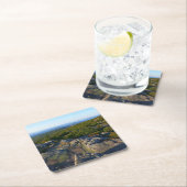 アカウディアのキャデラック山の上の朝 スクエアペーパーコースター (インサイチュ)