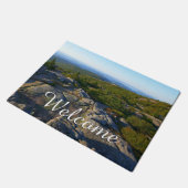 アカウディアのキャデラック山の上の朝 ドアマット (アングル)