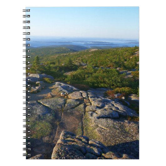 アカウディアのキャデラック山の上の朝 ノートブック (正面)
