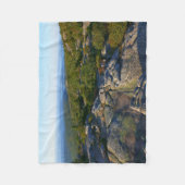 アカウディアのキャデラック山の上の朝 フリースブランケット (正面)