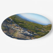 アカウディアのキャデラック山の上の朝 ペーパープレート (アングル)