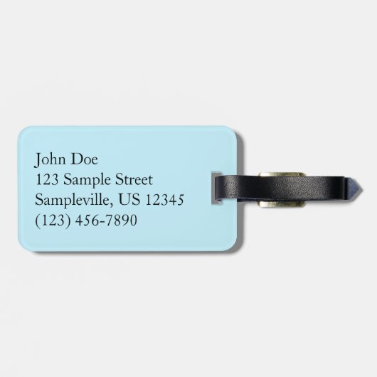 アカウディアのキャデラック山の上の朝 ラゲッジタグ (裏面横)