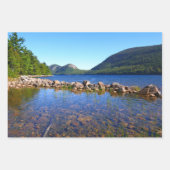 アカウディアのキャデラック山の上の朝 ラッピングペーパーシート (正面3)