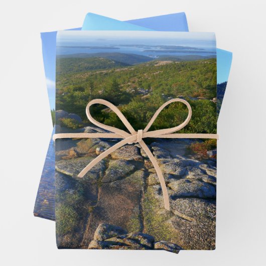 アカウディアのキャデラック山の上の朝 ラッピングペーパーシート (インサイチュ)