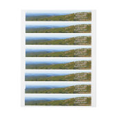 アカウディアのキャデラック山の上の朝 ラップアラウンドラベル (シート)