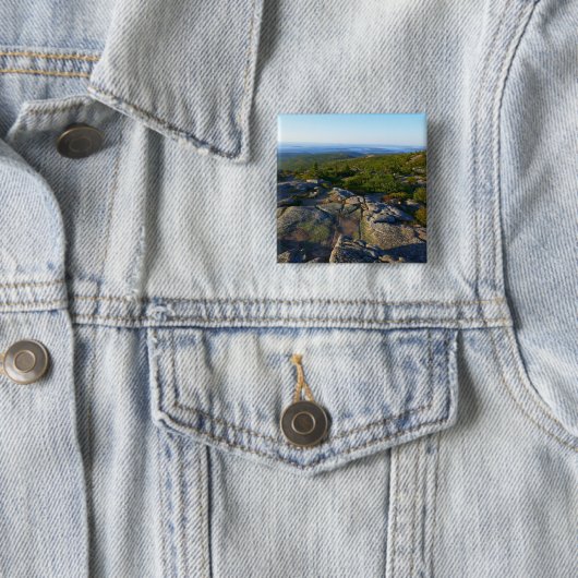 アカウディアのキャデラック山の上の朝 缶バッジ (インサイチュ)