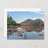 アカウディア国立公園のヨルダン池 ポストカード (正面/裏面)