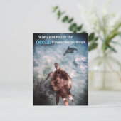 アカウミガメとアシカの水中 シーズンポストカード (スタンド正面)