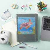 アカウミガメの幼体 シール (iPadカバー)