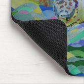 アカウミガメカラフルアート マウスパッド (コーナー)