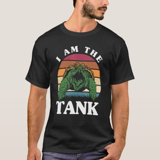 アカウミガメメスのウミガメ Tシャツ (正面)