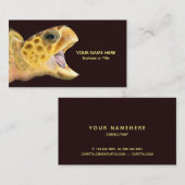 アカウミガメ口内営業カード 名刺 (正面/裏面)