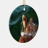 アカウミガメ芸術的ポートレート セラミックオーナメント (右)