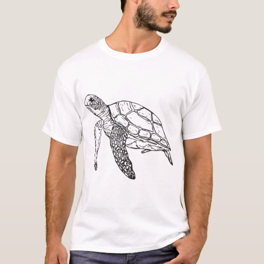 アカウミガメ コピー コピー Tシャツ (正面)