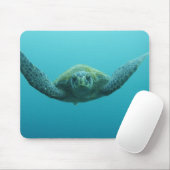 アカウミガメ (Chelonia mydas agassisi)、中央 マウスパッド (マウス)
