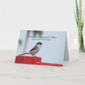 アカウミドリグリーティングカード カード (裏面)