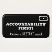 アカウンタビリティを第一に、親切を第二に Case-Mate iPhoneケース (裏面(横))