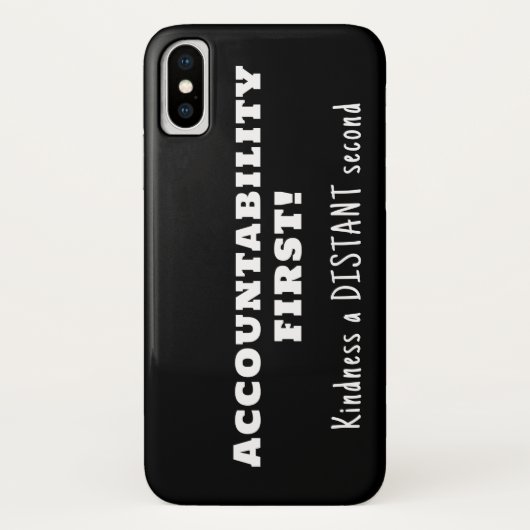 アカウンタビリティを第一に、親切を第二に Case-Mate iPhoneケース (裏面)